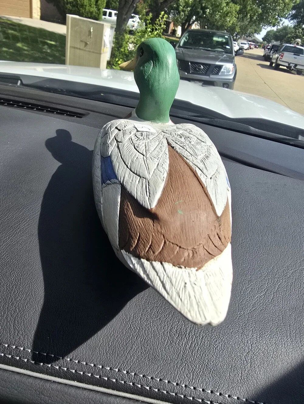 Vintage Decorative Mallard Duck Figurine  Painted By Leonard 9398